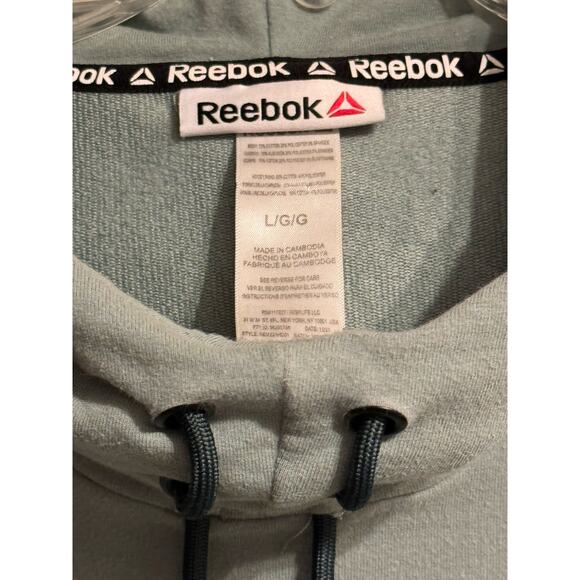 Reebok Men's Size L Hoodie Cowl Neck Sweatshirt - Picture 3 of 4